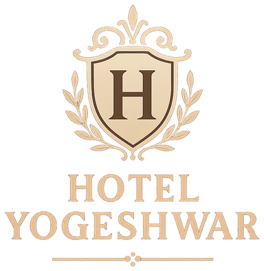 Hotel Yogeshwar — crest with laurel branches